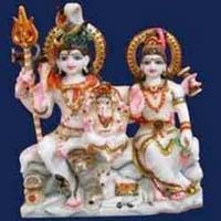 Marble Shiva Parvati Statue 04