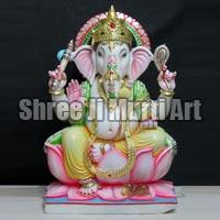 White Marble Ganesh Statue 04