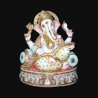 White Marble Ganesh Statue 06