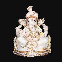 White Marble Ganesh Statue 07