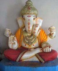 White Marble Ganesh Statue 17