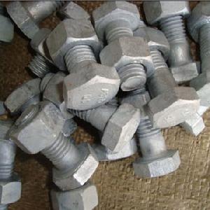 Hot Dip Galvanised Hex Bolt With Nuts