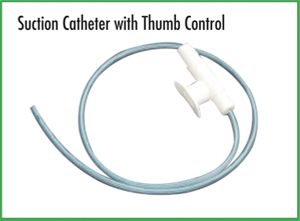 SUCTION CATHETER WITH THUMB CONTROL