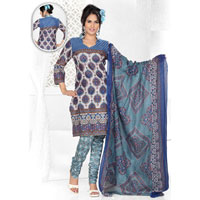 Printed Salwar Kameez, Dress Material