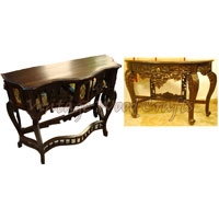 Wooden Colonial Console Table