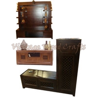 Wooden TV Unit with Traditional Touch