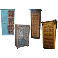 Wooden Wardrobe with Old Gates