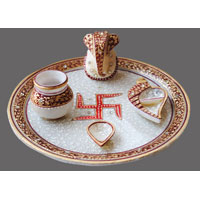 Marble Puja Plate