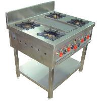 Four Burner Range with Dosa Plate