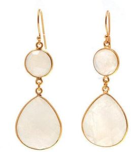 Sterling Silver Moonstone Gemstone Earring