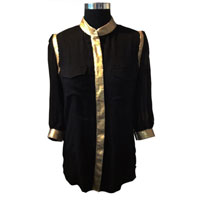 Black Georgette Shirt