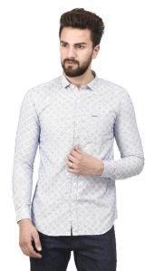 MSG Blue Partywear Regular Fit Shirt