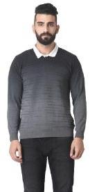 MSG Grey V Neck Sweater