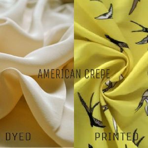 Polyester American Crepe Printed Fabric
