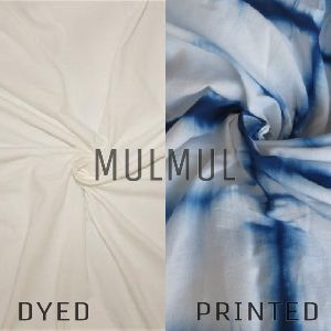 Polyester Mulmul Dyed And Printed Fabric