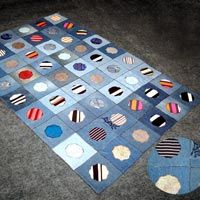 recycled denim rugs