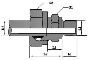 BSP Thread Male Stud Couplings