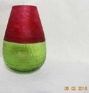 GIN 1004 Double Colored Glass Flower Vase