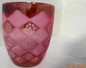 GIN 1049 Pink Glass Vase