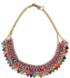 Multi Colored Beaded Neckpiece