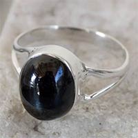 2.7 GM Black Onyx Gem Stone 925 Sterling Original Silver Ring