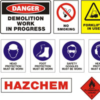 Safety Signs Stickers