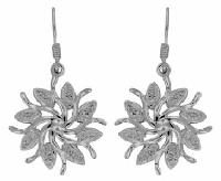 Silver Diamond Earrings - Ex1327