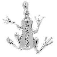 Silver Diamond Pendants - 1208