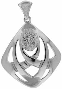 Silver Diamond Pendants - Px1005