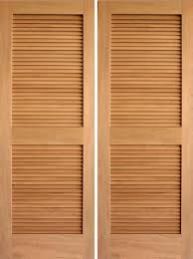 Louvered door