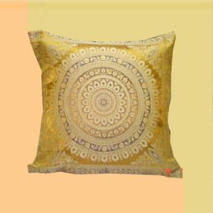 Polyester Resham Cushion Covers