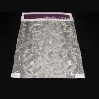 Embroidered organza fabric