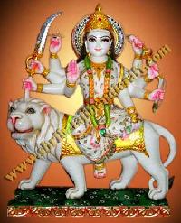 Durga Marble Statue