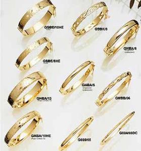 Gold Bangles - (gbl-20)