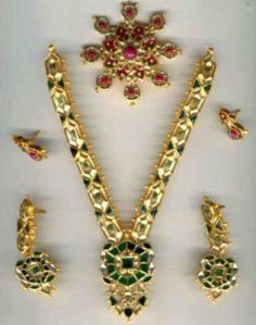 Kundan Necklace Set - (kns 01)