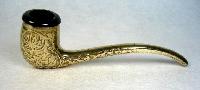 brass smoking pipe