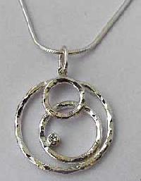 Silver Diamond Necklace - 01