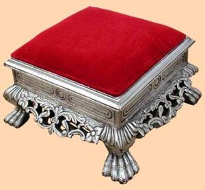 Silver Foot Stool - 002