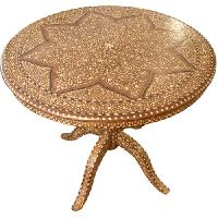 Bone Inlay Round Table