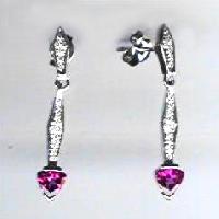 Diamond Gold Tourmoline Earrings Dge-021