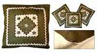 Cotton Applique Cushion Cover