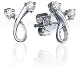 Platinum Diamonds Earring - MGE000020