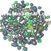 Green Lampwork Mix Beads-mb-12