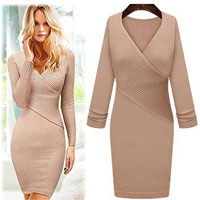 Knitted Long One Piece Dress