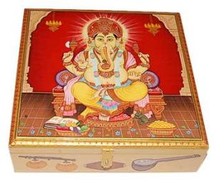 Wooden Make-up Lord Ganesh