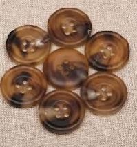 ox horn buttons