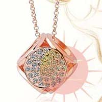 Rose Gold Plated CZ Sudded Pendants