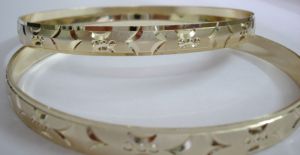 Plated Diamond Cut Bangles