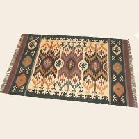 Hand Made Wool Jute Rug-199D