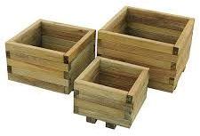 wooden planters